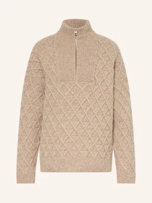 Closed Sweter Dzianinowy Typu Troyer beige