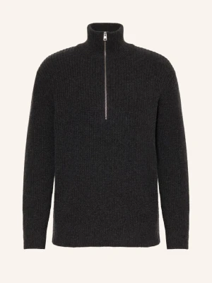 Closed Sweter Typu Troyer grau CZARNY