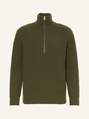 Closed Sweter Typu Troyer gruen CIEMNOZIELONY