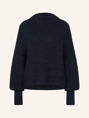 Closed Sweter Z Dodatkiem Alpaki blau GRANATOWY