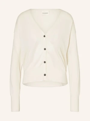 Closed Kardigan Z Jedwabiem weiss