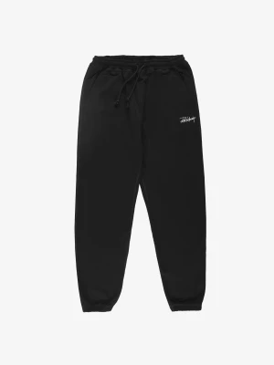 Club spodnie dresowe regular męskie czarne Klasyk
