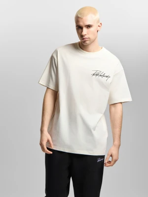 Club t-shirt oversize męski biały Klasyk