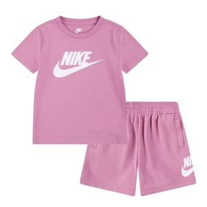 Zdjęcie produktu Nike Club Tee & Short Set uniseks Rampersy i zestawy dla niemowląt różowy rozmiar Odzież