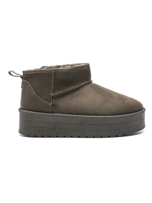 C'M Botki w kolorze khaki rozmiar: 40