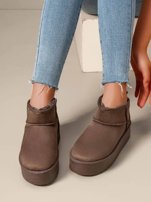 C'M Botki zimowe w kolorze brązowym rozmiar: 38