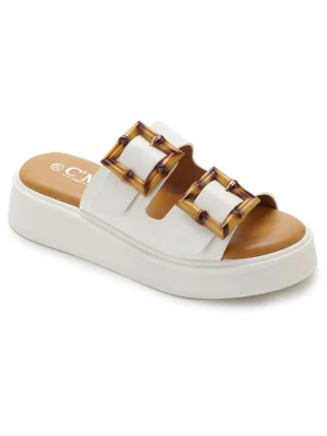 C'M Klapki w kolorze białym rozmiar: 39