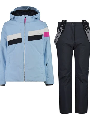 CMP 2-częściowy zestaw narciarski w kolorze błękitno-czarnym rozmiar: 110