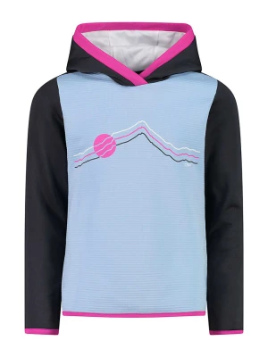 CMP Bluza funkcyjna w kolorze błękitno-czarnym rozmiar: 152