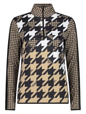 CMP Bluza polarowa w kolorze beżowo-biało-czarnym rozmiar: 36