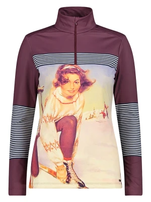 CMP Bluza polarowa w kolorze fioletowym ze wzorem rozmiar: 44