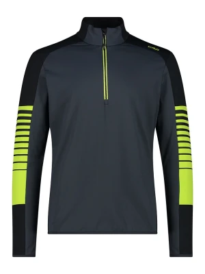 CMP Bluza polarowa w kolorze szaro-limonkowo-czarnym rozmiar: 50