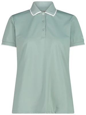 CMP Funkcyjna koszulka polo w kolorze zielonym rozmiar: 34