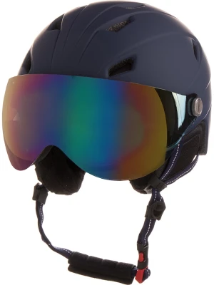 CMP Kask narciarski w kolorze granatowo-brązowym ze wzorem rozmiar: XL