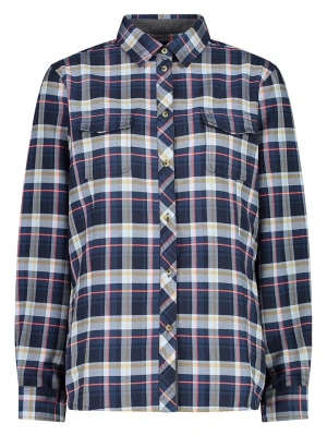 CMP Koszula funkcyjna w kolorze granatowym ze wzorem rozmiar: 42