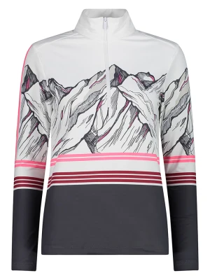 CMP Koszulka funkcyjna w kolorze biało-antracytowym rozmiar: 46