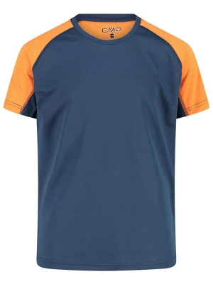 CMP Koszulka funkcyjna w kolorze granatowo-pomarańczowym rozmiar: 98