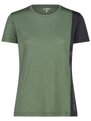 CMP Koszulka funkcyjna w kolorze oliwkowo-czarnym rozmiar: 34