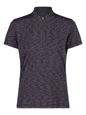CMP Koszulka kolarska w kolorze czarno-fioletowym rozmiar: 48