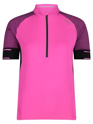 CMP Koszulka kolarska w kolorze czarno-różowym rozmiar: 44