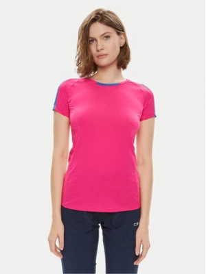 CMP Koszulka techniczna 32C6236 Różowy Slim Fit