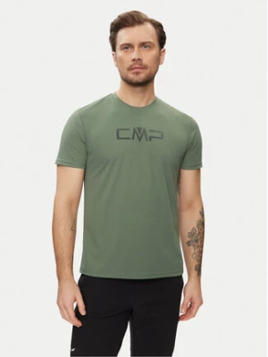 CMP Koszulka techniczna 39T7117P Zielony Regular Fit