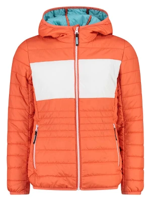 CMP Kurtka pikowana w kolorze pomarańczowo-białym rozmiar: 128