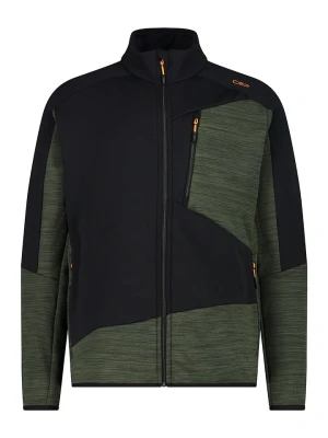 CMP Kurtka polarowa w kolorze czarno-oliwkowym rozmiar: 56