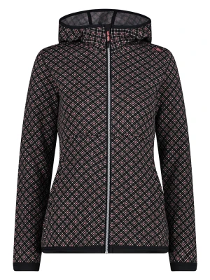 CMP Kurtka polarowa w kolorze czarnym ze wzorem rozmiar: 38