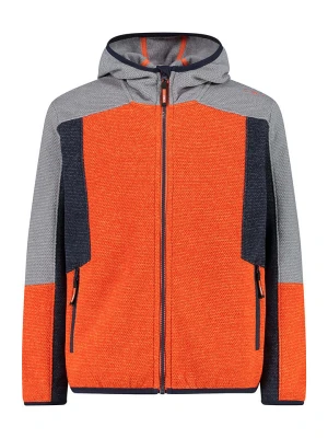 CMP Kurtka polarowa w kolorze pomarańczowo-szaro-antracytowym rozmiar: 128