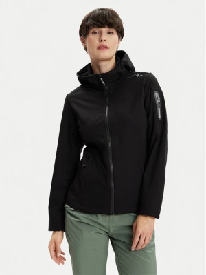 CMP Kurtka przeciwdeszczowa 39A5016 Czarny Regular Fit