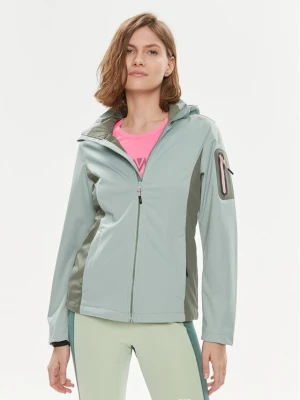 CMP Kurtka przeciwdeszczowa 39A5016 Zielony Regular Fit