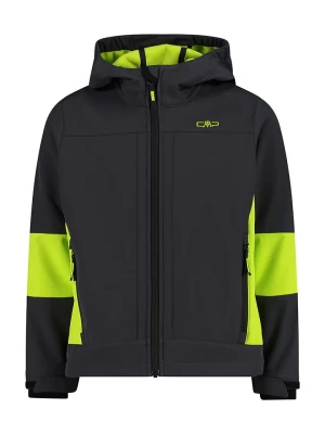 CMP Kurtka softshellowa w kolorze czarno-limonkowym rozmiar: 176