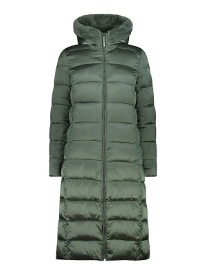 CMP Płaszcz pikowany w kolorze zielonym rozmiar: 38