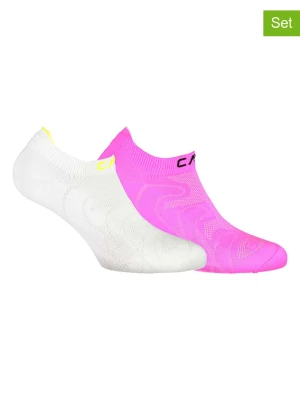 CMP Skarpety (2 pary) w kolorze białym i różowym do biegania rozmiar: 34-36