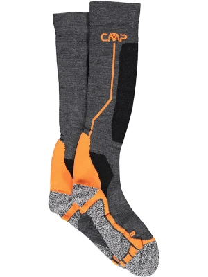 CMP Skarpety narciarskie w kolorze antracytowo-pomarańczowym rozmiar: 39/42
