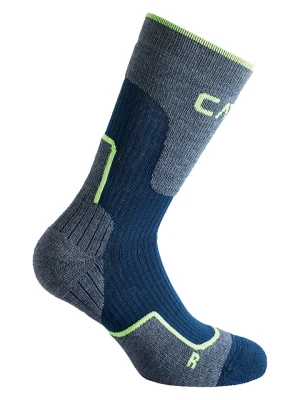 CMP Skarpety trekkingowe w kolorze szaro-granatowym rozmiar: 28/30