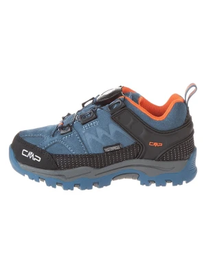 cmp Skórzane buty trekkingowe w kolorze niebiesko-antracytowo-pomarańczowym rozmiar: 30
