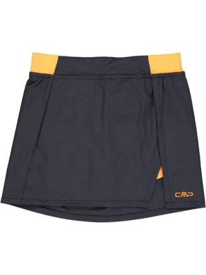 CMP Spódnica sportowa w kolorze granatowo-pomarańczowym rozmiar: 128