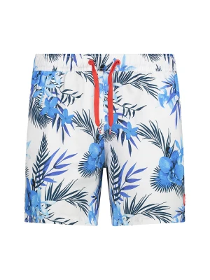 CMP Szorty kąpielowe w kolorze biało-błękitnym rozmiar: 56