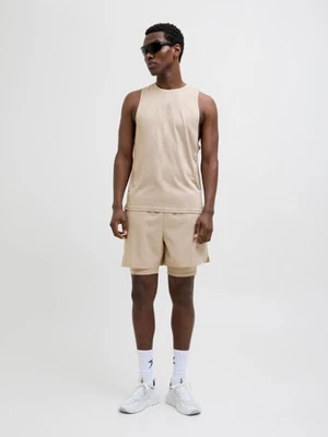 CNZ Szorty sportowe "Cocnz" w kolorze beżowym rozmiar: L