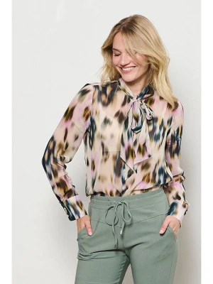 &Co Woman Bluzka "Alix" w kolorze kremowo-niebieskim rozmiar: XXL