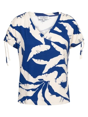 &Co Woman Bluzka "Viana" w kolorze kremowo-niebieskim rozmiar: XXL