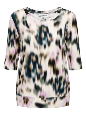 &Co Woman Koszulka "Lucia" w kolorze czarno-niebiesko-kremowym rozmiar: L