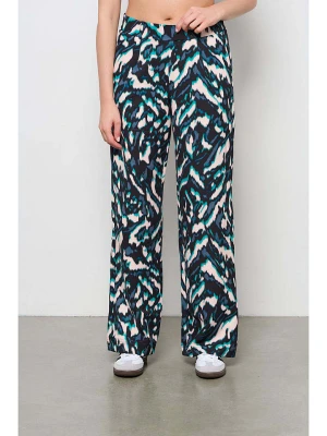 &Co Woman Spodnie "Camilla" w kolorze zielono-biało-czarnym rozmiar: L