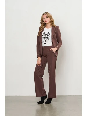 &Co Woman Spodnie "Perrine" w kolorze brązowym rozmiar: S