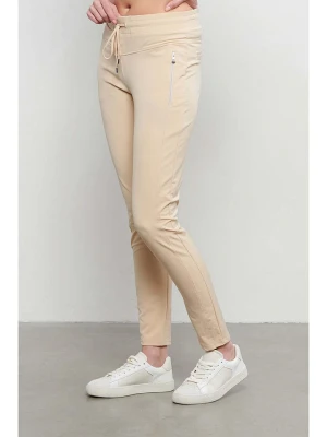 &Co Woman Spodnie "Pippa" w kolorze beżowym rozmiar: S