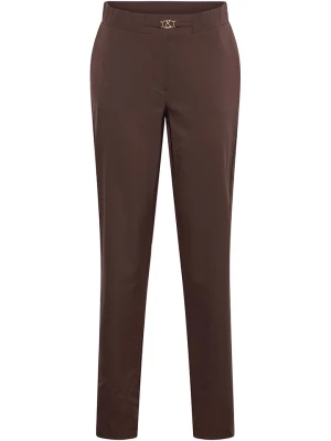 &Co Woman Spodnie "Pola" w kolorze brązowym rozmiar: L