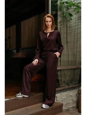 &Co Woman Spodnie "Solana" w kolorze bordowym rozmiar: XL