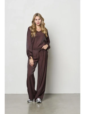 &Co Woman Spodnie "Solana" w kolorze brązowym rozmiar: 3XL